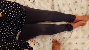 Amateur Blonde Mature Wife Enjoys Blowjob and Footjob