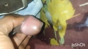 Desi boy masturbating in bathroom at his village home