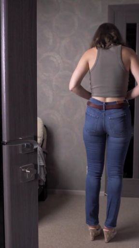 Struggles Managing Visible Panty Line VPL At Work   Clip 1