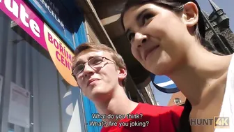 Petite brunette Madelina Dee sells herself for cash on vacation