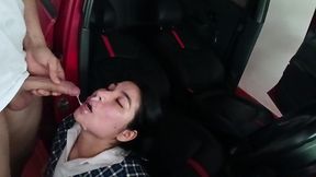 venuslatina2 - colombian gets fucked after school in a motel parking lot... cumshot on her face