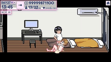 ApartmentStory [PornPlay Hentai game] Ep.4 this married woman is cheating while her husband is resting in the same room