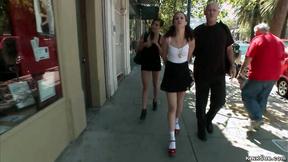 ”Blindfolded slave disgraced in public”