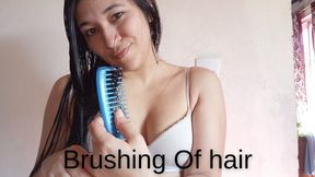 Brushing my long hair