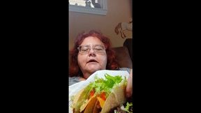 Ate a big meal homemade taco dinner!