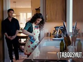 Spouse Rails His Cheating Wife Doggy style Against Kitchen Counter - Victoria Voxxx