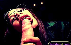 Young ladyboy army girl Winnie blowjob and anal bareback penetration