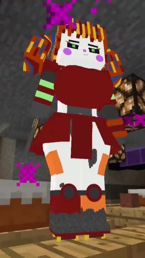 Minecraft Jenny Mod Fapcraft: Fazclaire's Night FNAF Scrapped Babe giving me a blow job   Clip 2