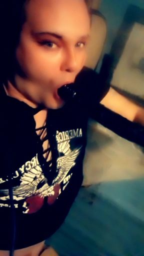 Sissy deepthroats 19 inches like a professional