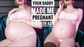 Your daddy made me pregnant 9 month ago, He fucks me always! Your cheating wife !