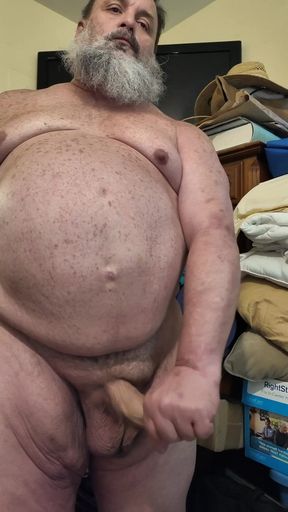 Stroking My Fat Cock
