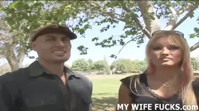 Watch me ride big cock in public