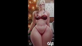 All Dolled Up In Lingerie: Mercy's Ass Fucks Colossal Black Cock