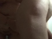 Curvy BBW Milf Wife Pegs Partner in the Shower