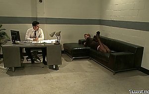 Blonde shemale anal fucks co worker
