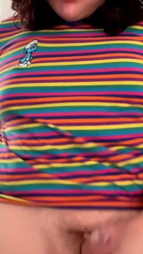 Cute Latina Shemale Enjoying Solo Masturbation