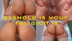 Asshole Is Your Religion 18- Ebony Femdom Goddess Rosie Reed Asshole Goddess Worship Morning Devotion- 1080p HD