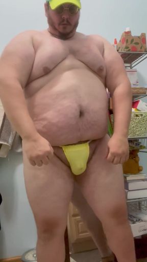 Epic moment from &quot;Big Ole Big Belly Burly Chub Flexes &amp; Busts Out a Fat Boy Load&quot;