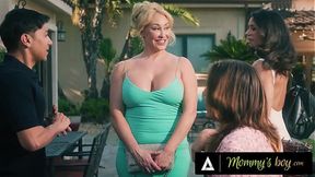 MOMMY'S BOY - MILF Penny Barber CAUGHT BFF Fucking Her Stepson & JOINS IN! BUSTY STEPMOM GROUP SEX!