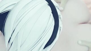 【MMD R-teenie SEX DANCE】HOT WHITE BOOTY INSANE FUCK 激しいセックス [MMD]