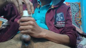 my cock rough  oil massage