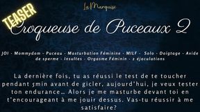 French Femdom JOI   If you cover my with, I&#039;ll take your virginity