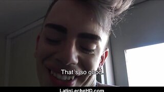 Amateur latino twink big-sized cock paid cash fuck stranger pov