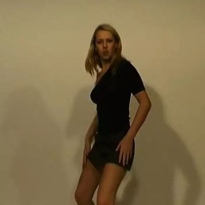 Jitka&#039;s first porn performance is a blonde whore who touches herself for your pleasure