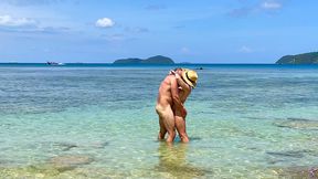 We Skinny Dipped and Fucked All Day on a Beach in Thailand - Real Amateur Sex