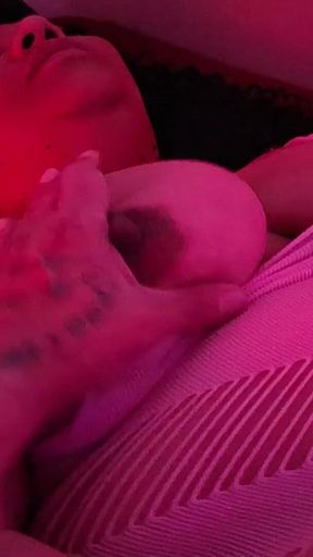 Koi Masturbating in Club