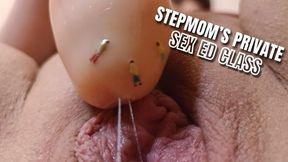 Stepmom's Private Sex Ed Class (insertion, masturbation, nipple play, 4k)