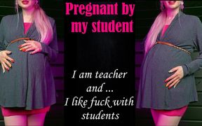 Teacher Is Pregnant by Her Students, She Likes Sex with Them