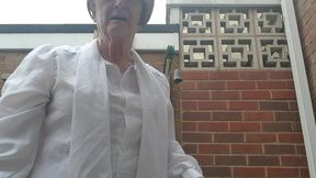 White blouse and skirt