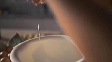 Baking a cake while fingering herself Swedish teen gets off