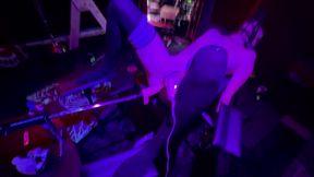 Muzzled Slave, helpless gets fucked relentlessly by my machine