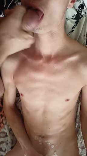 Cum Fountain Sissy Femboy ! Hot !   Clip 2