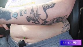 ”RevealMe  BUXOM GODDESS TIT PLAY & MASTURBATION IN CAR: BIG TITTED SOLO FANTASY”