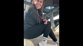 Finding A Spot At The Mall To Cum Hard Public Orgasm Outdoors