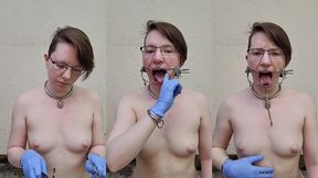 dental gags and rubber gloves, would you like to give my mouth a more thorough inspection? ???