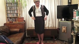 Mature Honey's Striptease