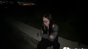 Nerdy Girl Gets Pounded In The Park