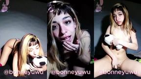 bonneyuwu - 5:57 peluche besos y masturbacion