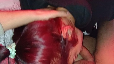 My stepdaughter gives me a morning blowjob and swallows cum