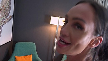 Dressed In Matching Lingerie, Hayley Vernon & Ava Austen Beg Keiran Lee To Fuck Them Together