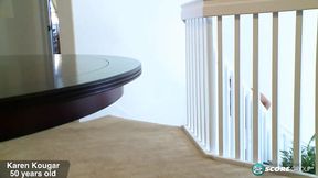 An ass-fucking and an anal creampie for Karen Kougar