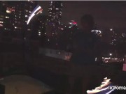 18 years old Gay teen Twink spins fire poi in underwear and socks