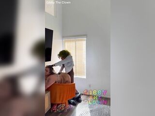 Sexy Whore Fucks Skinny Clown After Dreaming About Him For Months!