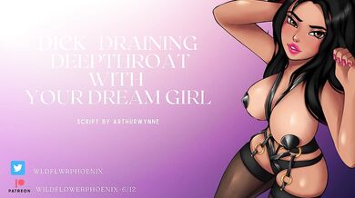 Your dream girl deepthroats your cock until you gag and choke