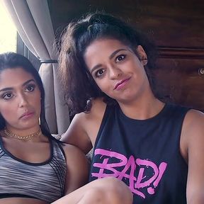 Secret anal whore shows her little step-sis the ropes