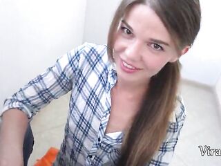 Very Pretty Angel Epic Suck Large Wang and Cum in Throat